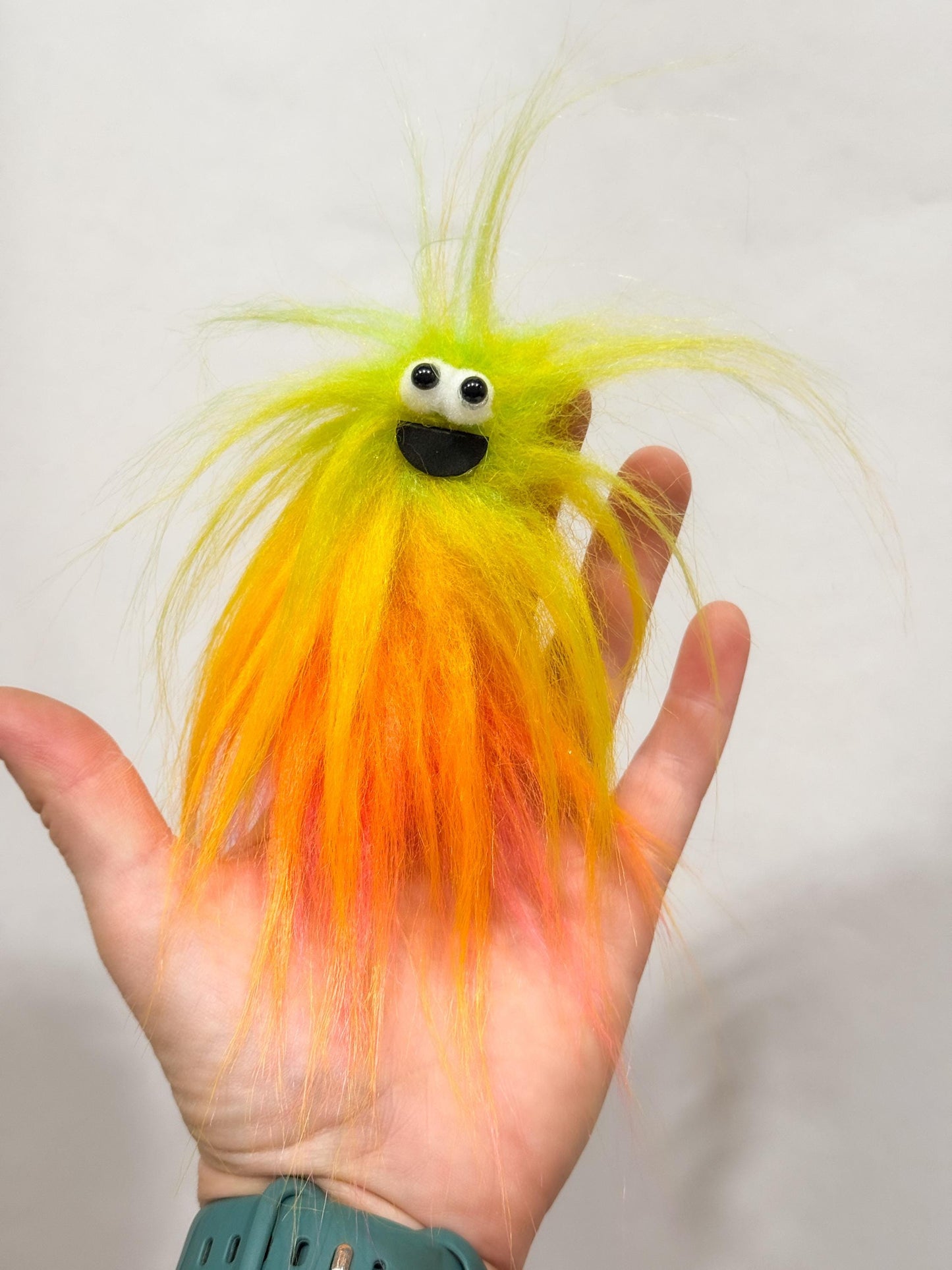Lil Beasties - Monster Finger Puppet - Light Green/Yellow/Orange/Pink