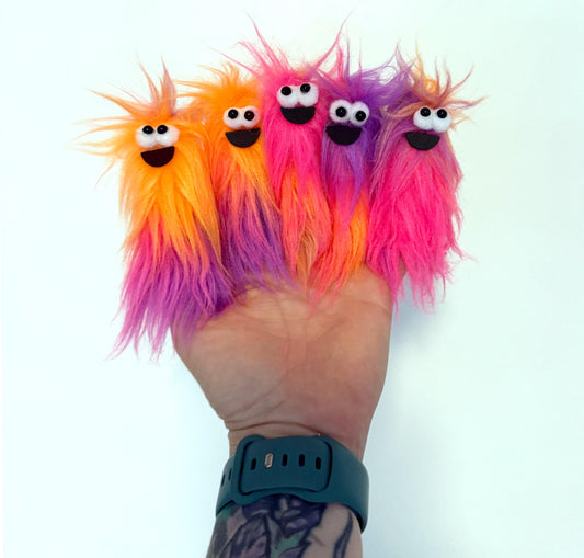 Lil Beasties - Monster Finger Puppet - Sherbet