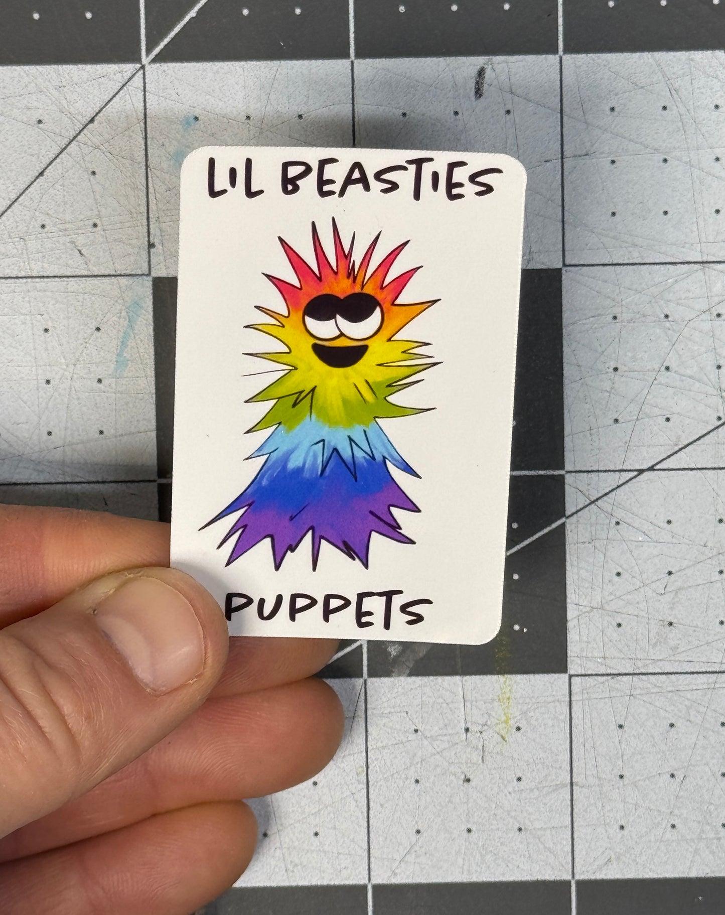 Lil Beasties Glossy Paper Sticker – (10 Colors Available)