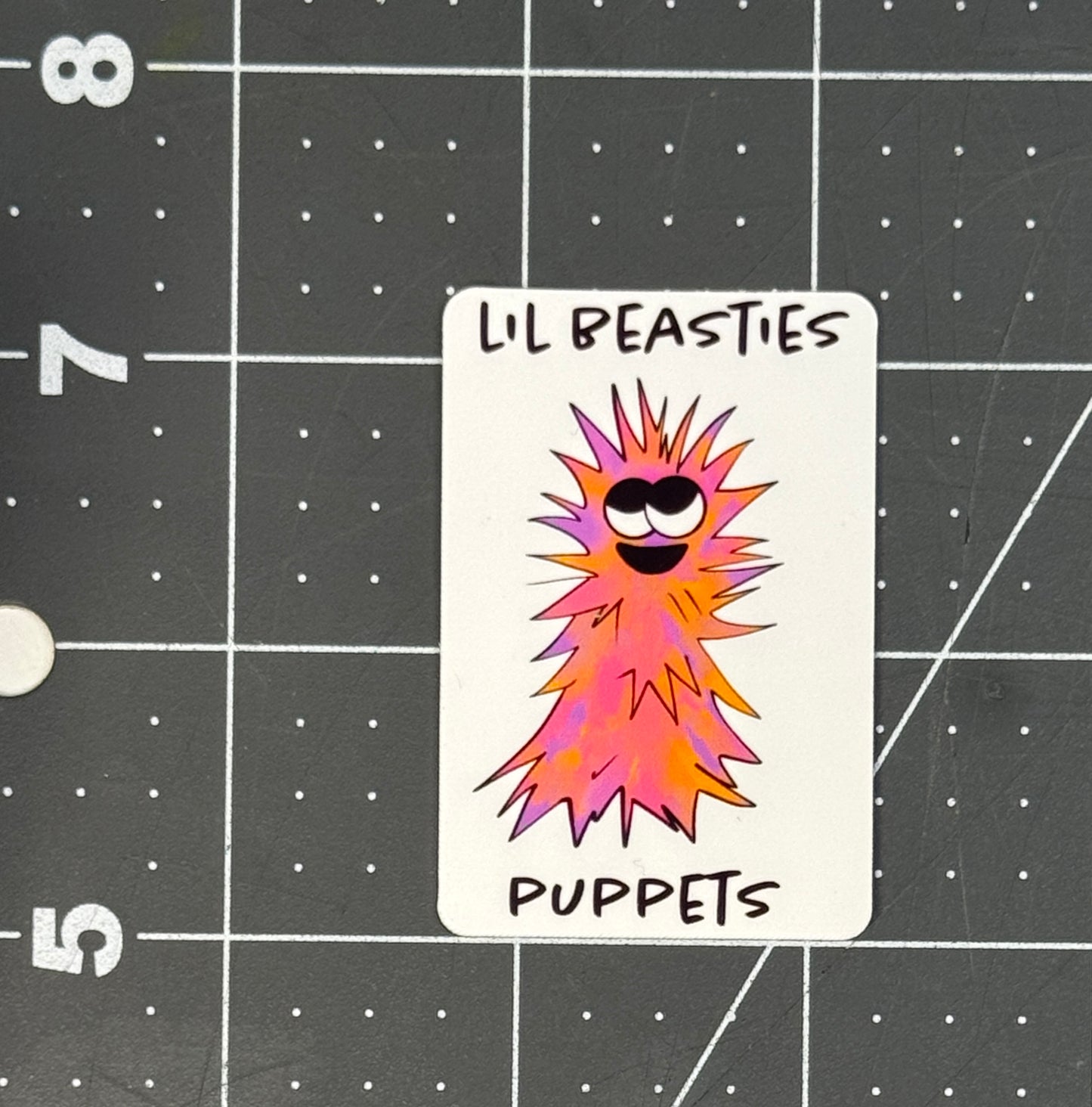 Lil Beasties Glossy Paper Sticker – (10 Colors Available)