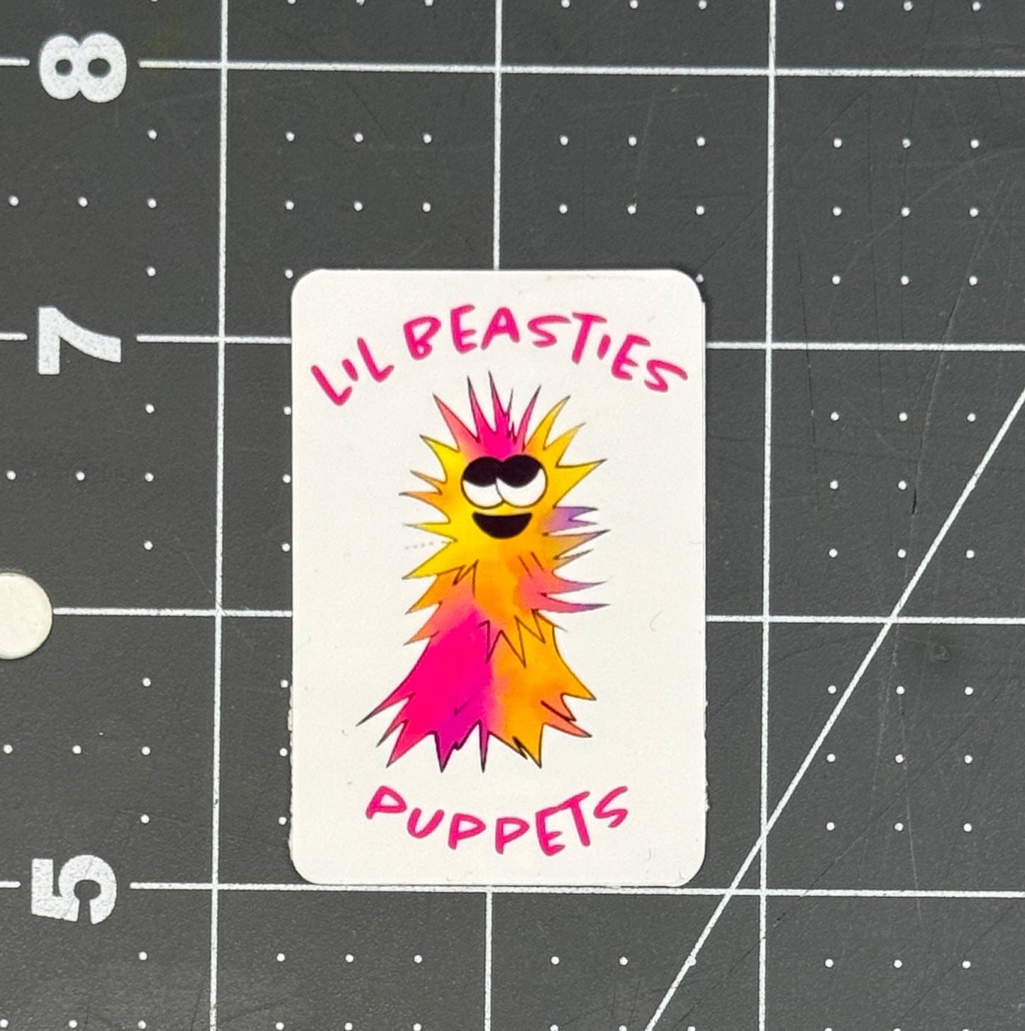 Lil Beasties Glossy Paper Sticker – (10 Colors Available)