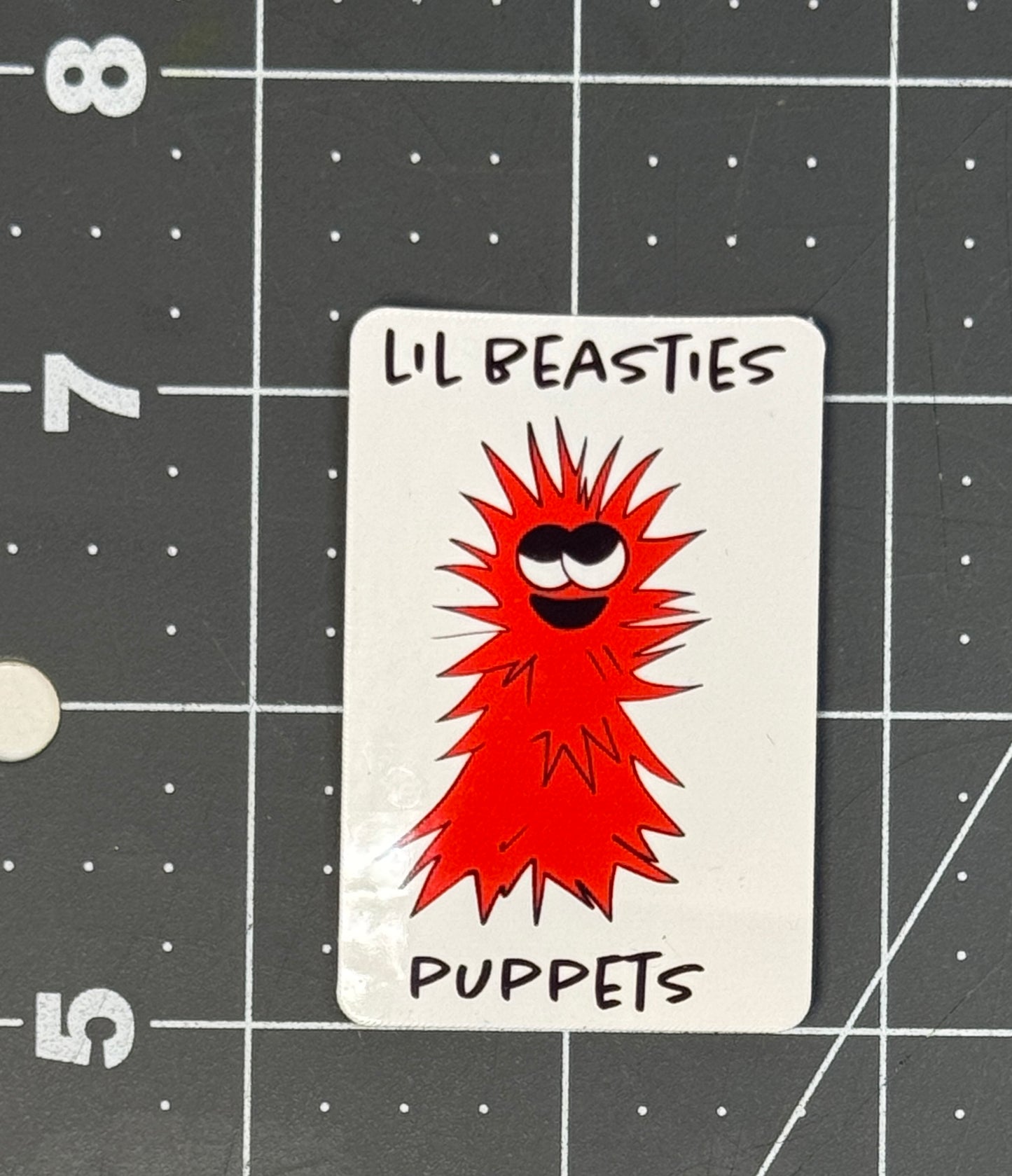 Lil Beasties Glossy Paper Sticker – (10 Colors Available)