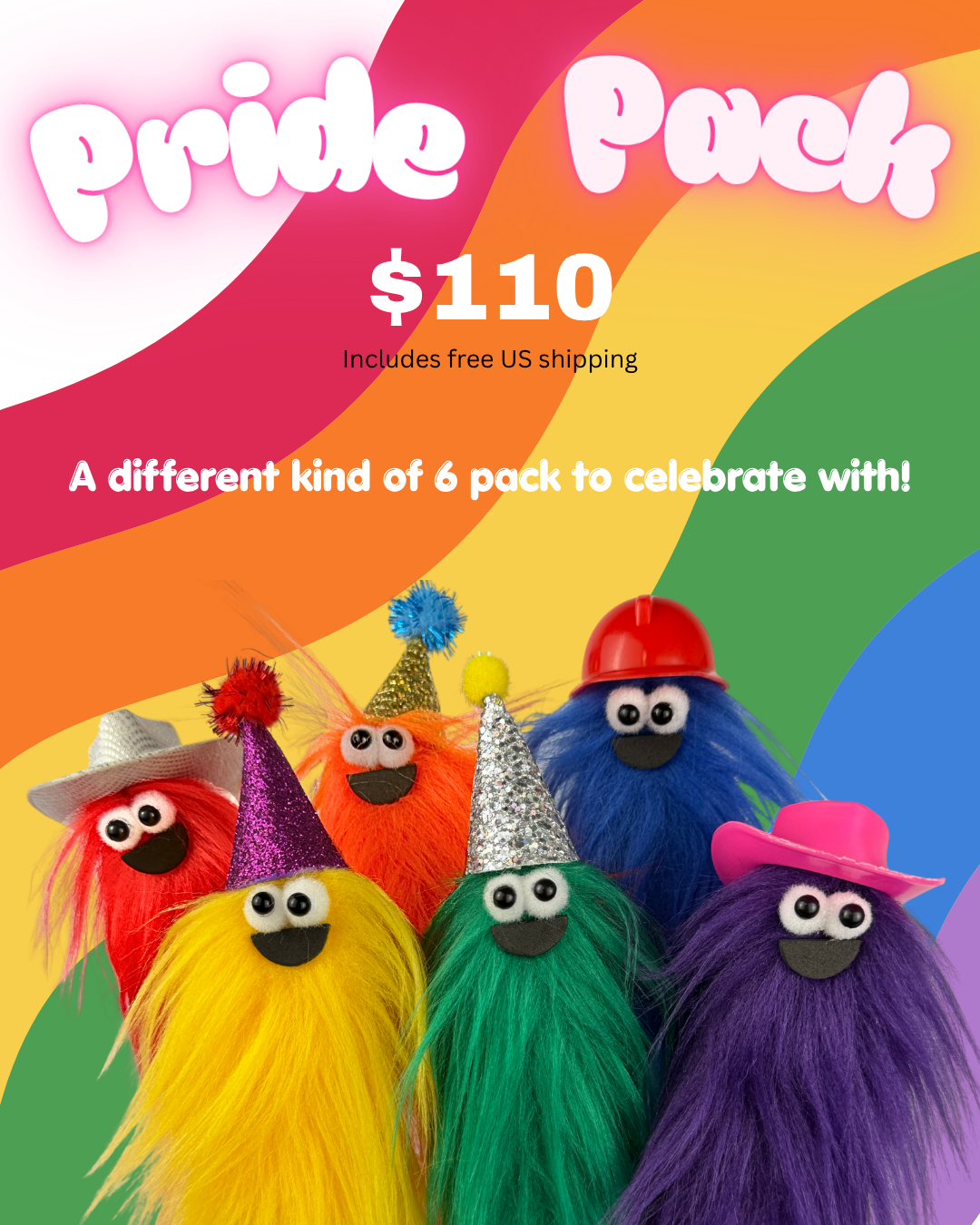 Pride Pack - A Happy 6 Pack of Celebration