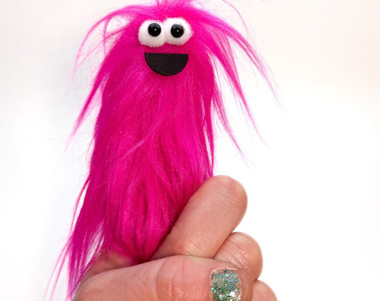 Lil Beasties - Monster Finger Puppet - Fuschia