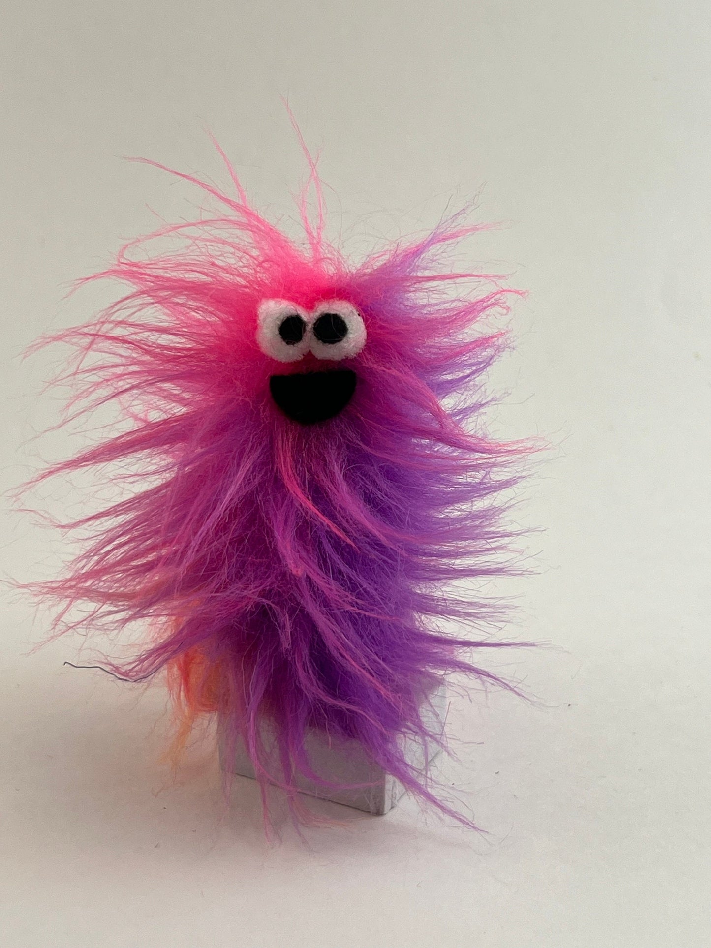 Lil Beasties - Orange Nylafleece Monster Finger Puppets by Caedarbrook Art Studio