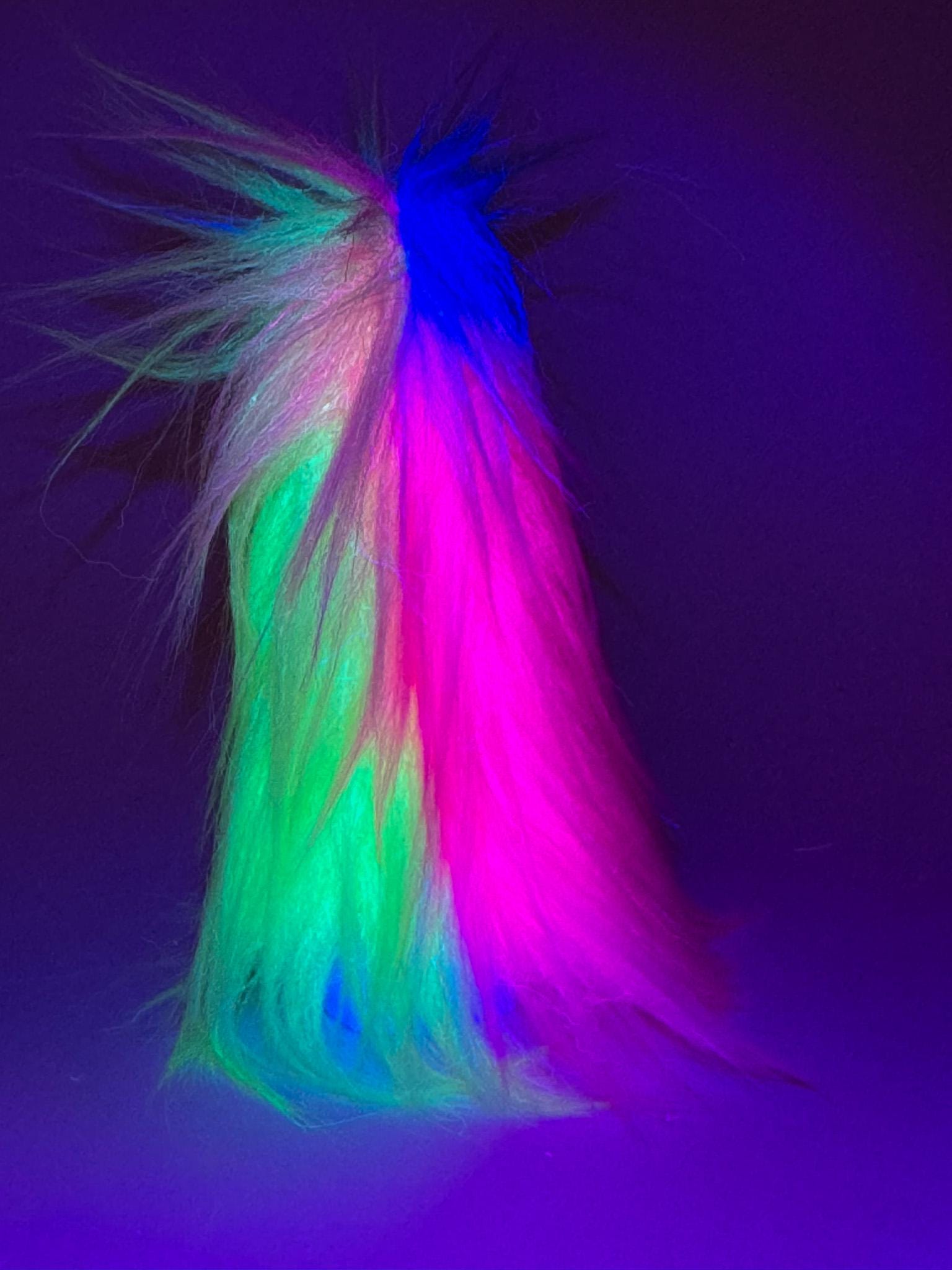 Lil Beasties - Monster Finger Puppet with UV reactive faux fur