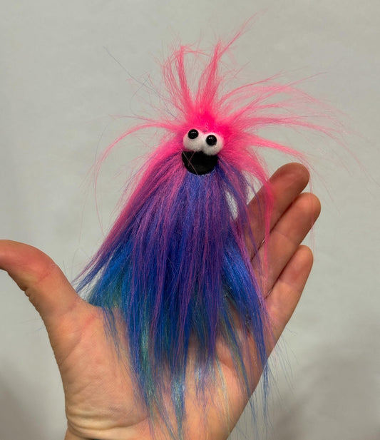 Lil Beasties Finger Puppet - Pink/Purple/Teal