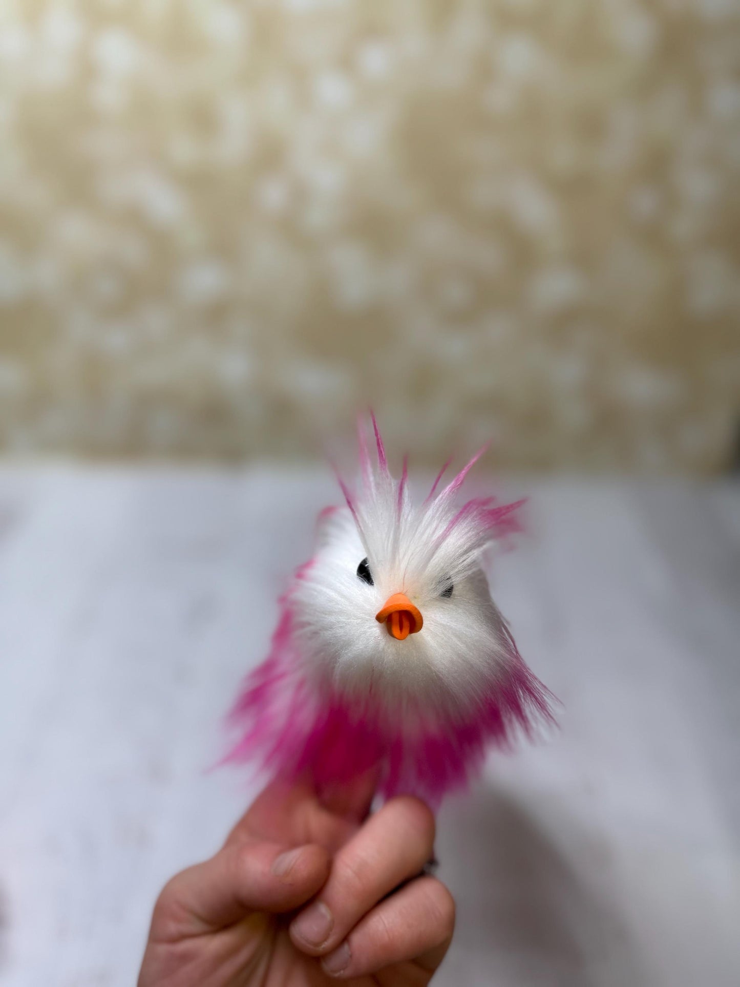 Flutter Beast - Fluffy and Pettable - Soft 2 finger creature puppet