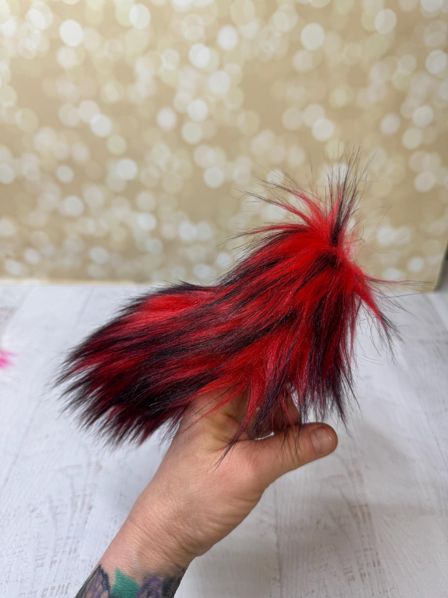 Flutter Beast - Fluffy and Pettable - Soft 2 finger creature puppet