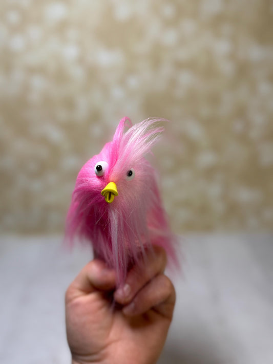 Flutter Beast - Fluffy and Pettable - Soft 2 finger creature puppet