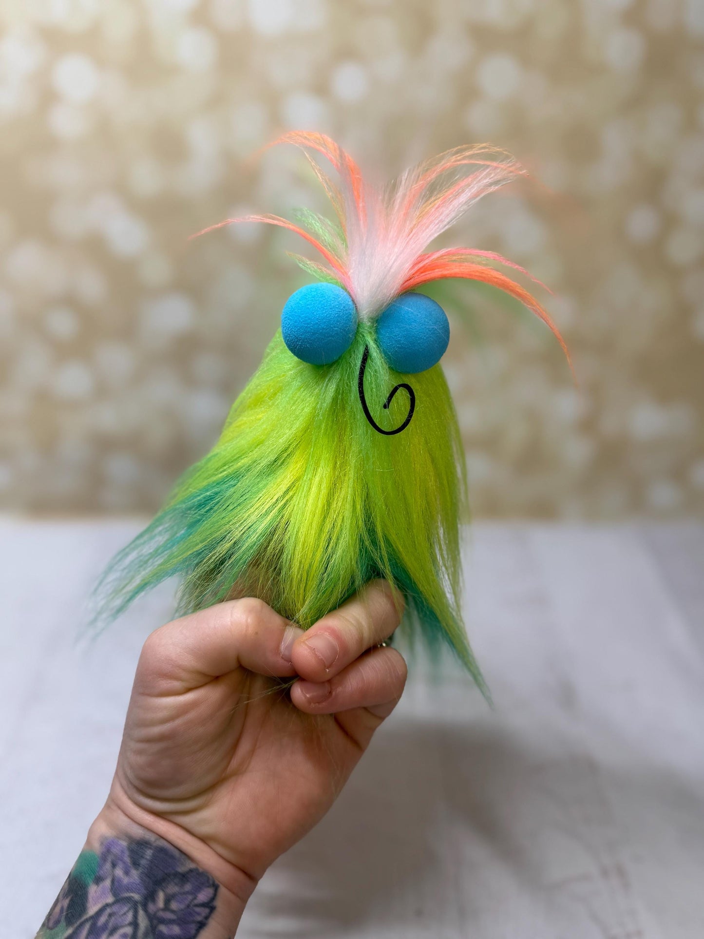 Flutter Beast Finger Puppet - Neon Splash
