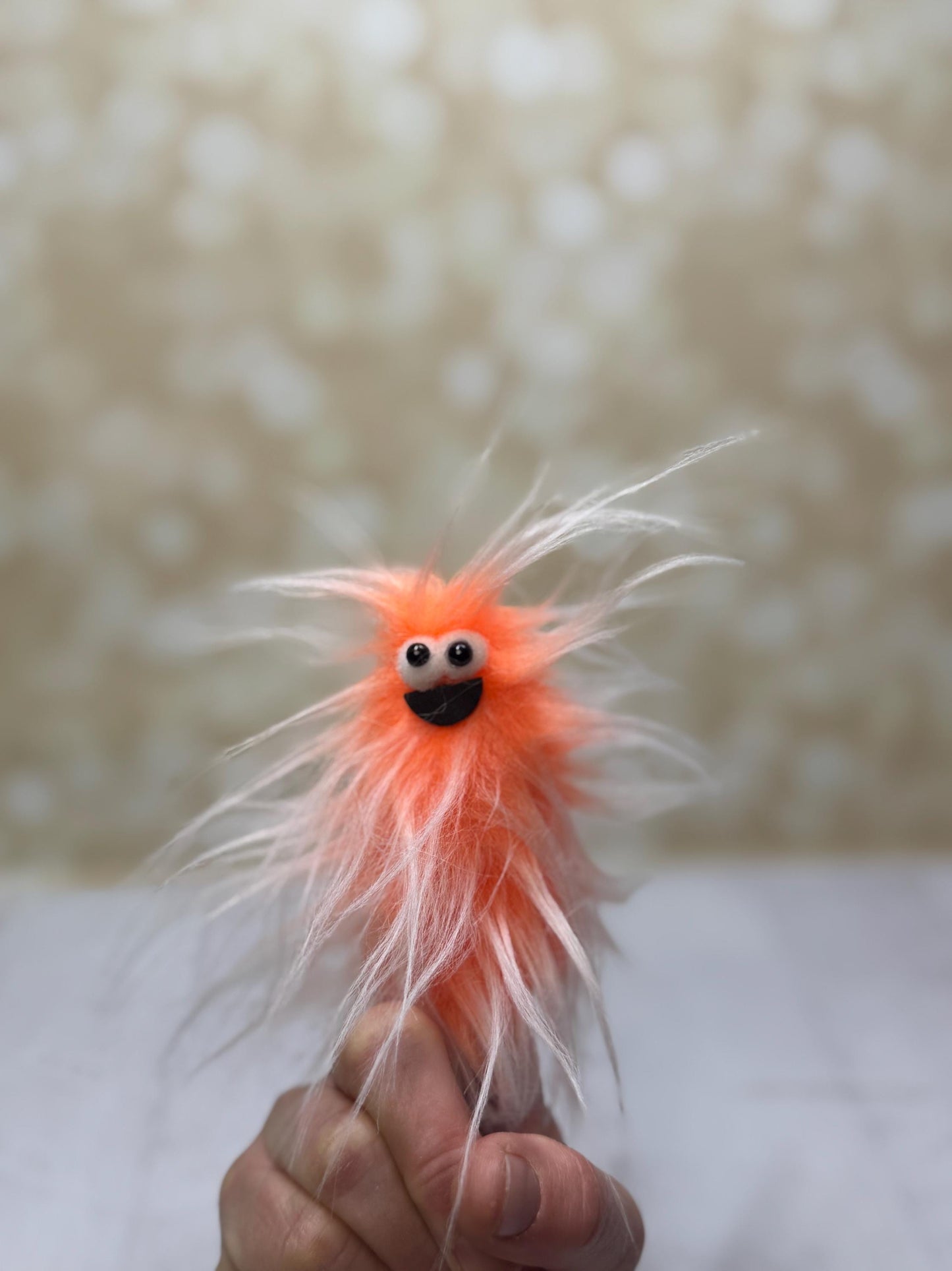 Lil Beasties Finger Puppet - Creamsicle Orange