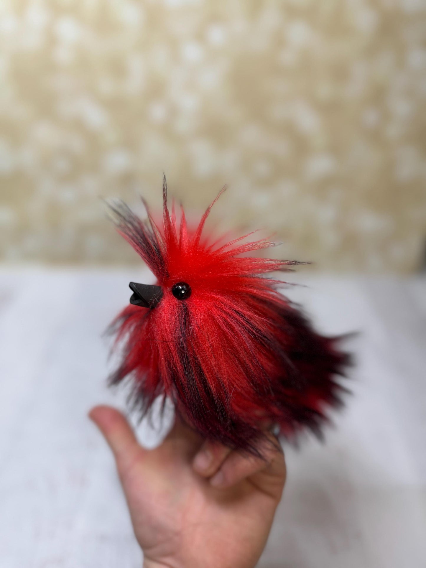 Flutter Beast - Fluffy and Pettable - Soft 2 finger creature puppet