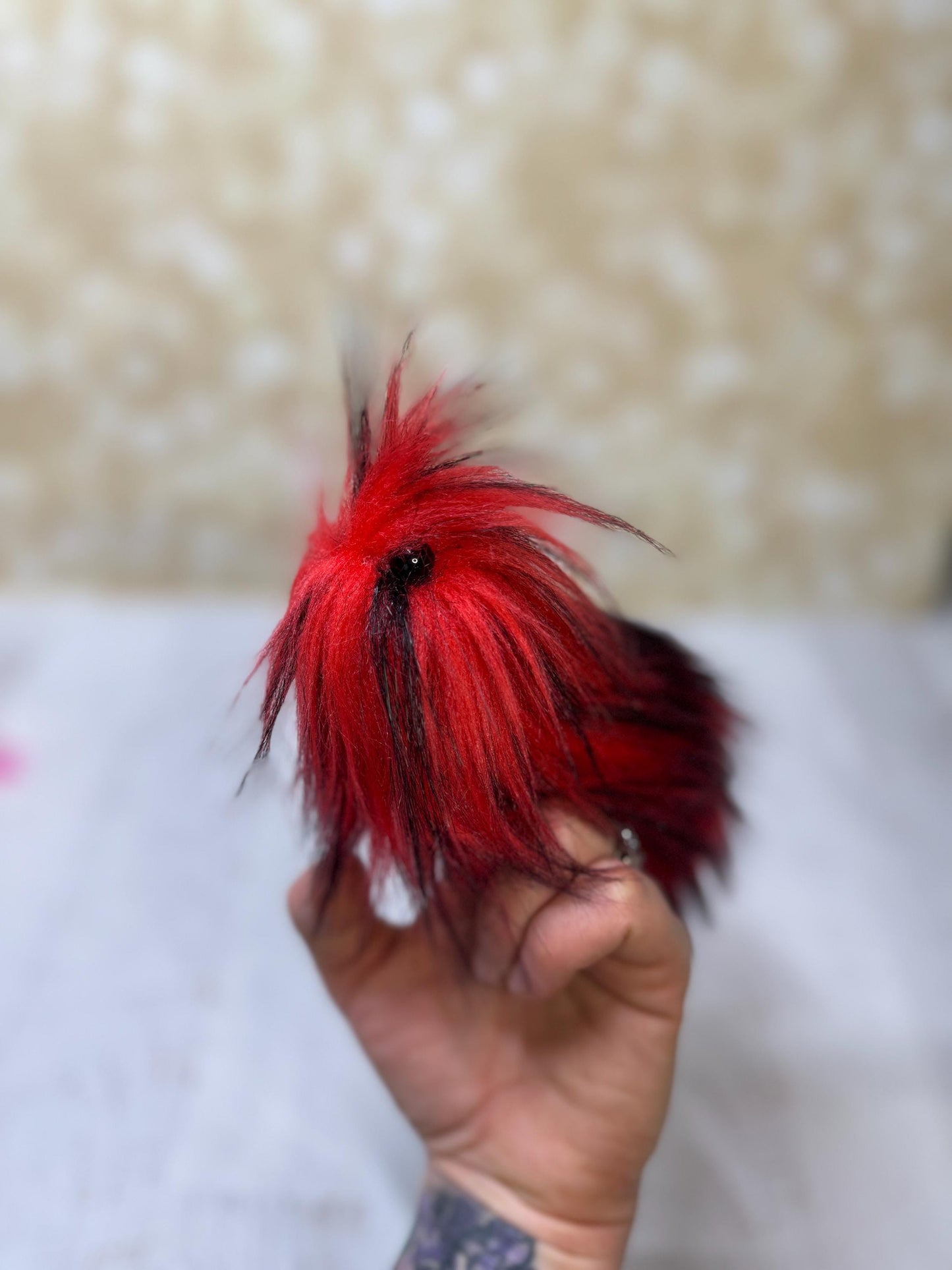 Flutter Beast - Fluffy and Pettable - Soft 2 finger creature puppet