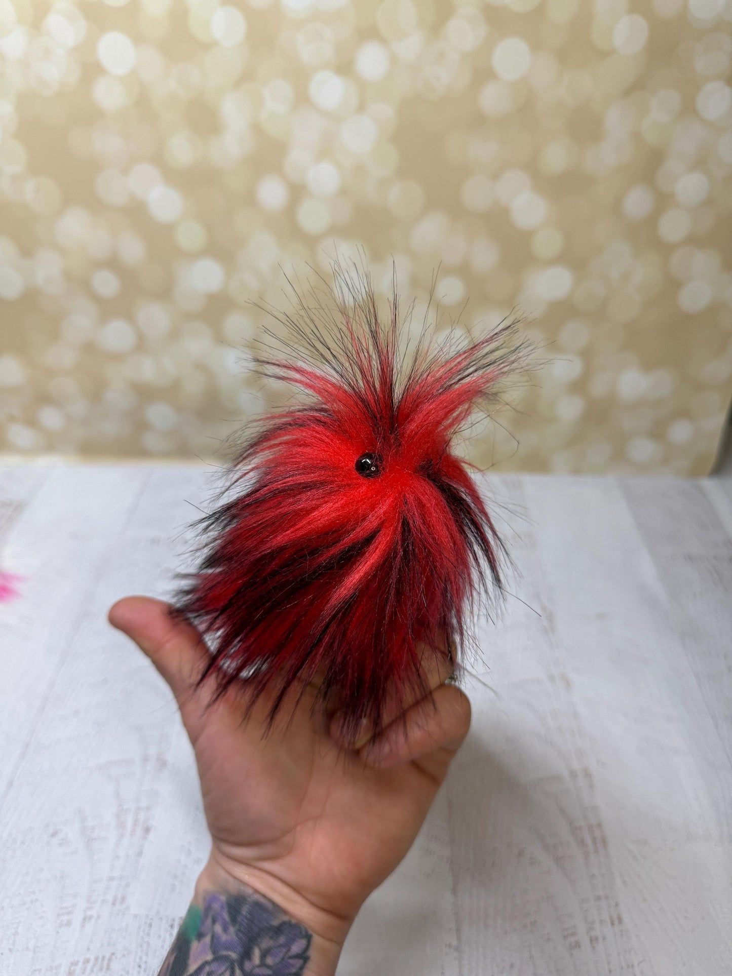 Flutter Beast - Fluffy and Pettable - Soft 2 finger creature puppet