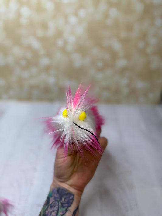 Flutter Beast Finger Puppet - Glowbug Edition - Fluffy and Pettable