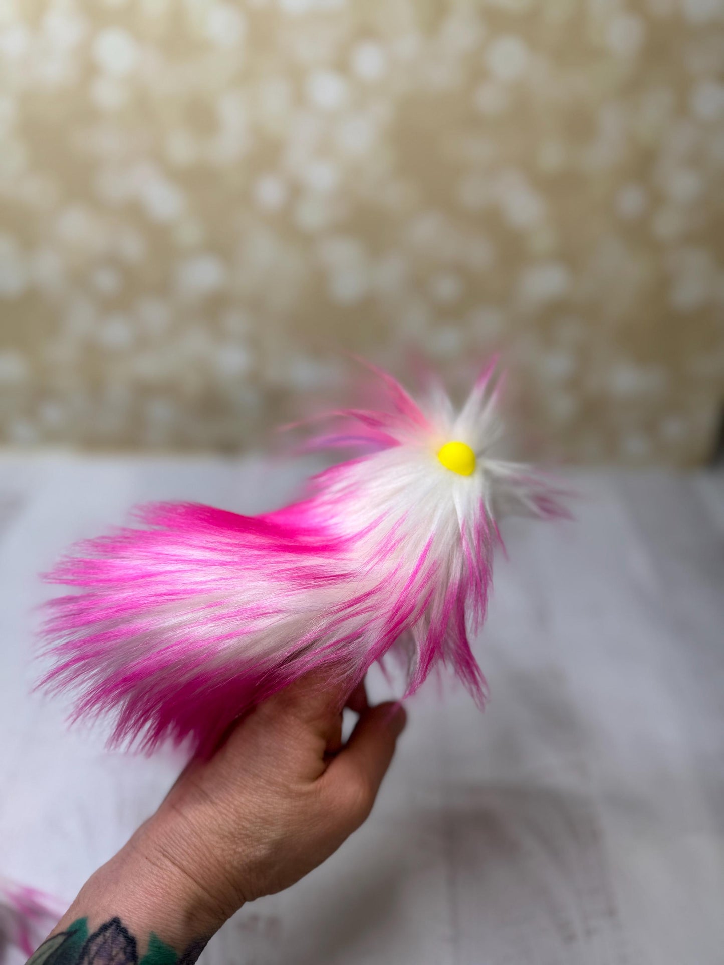 Flutter Beast Finger Puppet - Glowbug Edition - Fluffy and Pettable